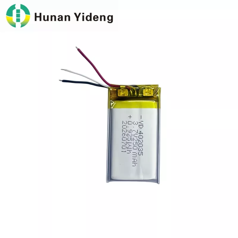 402035 3,7v 250mAh VR Smart камера Li-полимерлі батарея