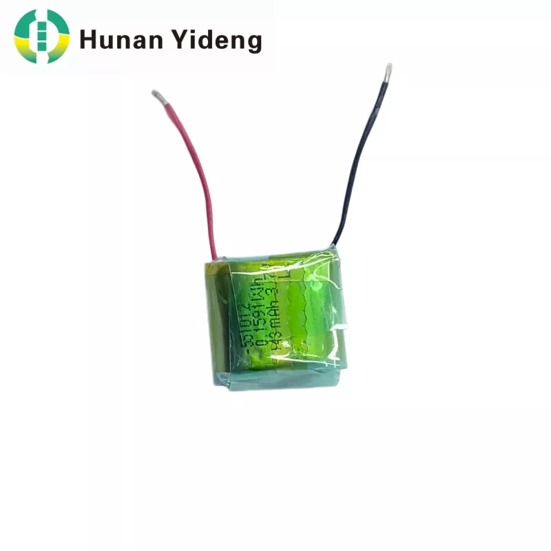 551012 3.7V 43mah электр ойыншықтары Li-полимерлі батарея